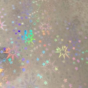 Star graphic iridescent cover composition note paper notebook 9.75 x 7.5” STARS!